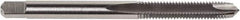 Union Butterfield - #6-32 UNC, 2 Flute, Oxide Finish, Cobalt Spiral Point Tap - Plug Chamfer, Right Hand Thread, 2" OAL, 11/16" Thread Length, 0.141" Shank Diam, 3B Class of Fit, Series 1634 - Exact Industrial Supply