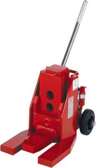 GKS - 5 Ton Capacity Fork Lift Jack - 1.2" to 15.9" High, 5-1/2" Piston Stroke - Industrial Tool & Supply