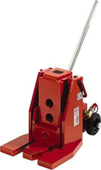 GKS - 10 Ton Capacity Fork Lift Jack - 1.4" to 18" High, 5-1/2" Piston Stroke - Industrial Tool & Supply