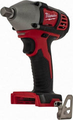 Milwaukee Tool - 1/2" Drive 18 Volt Pistol Grip Cordless Impact Wrench & Ratchet - 0 to 2,200 RPM, 0 to 3,350 BPM, 183 Ft/Lb Torque, Lithium-Ion Batteries Not Included - Industrial Tool & Supply