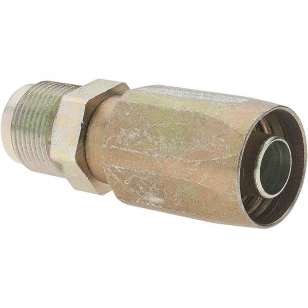 Parker - 2 Piece, 1-1/16-14, Reusable Hose Fitting - 5/8" Hose ID x 3/4" Hose OD - Industrial Tool & Supply