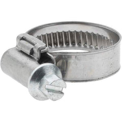 Value Collection - 16 to 25mm Diam, Stainless Steel Worm Drive Clamp - 9mm Wide - Industrial Tool & Supply