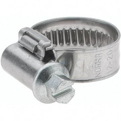 Value Collection - 12 to 20mm Diam, Stainless Steel Worm Drive Clamp - 9mm Wide - Industrial Tool & Supply