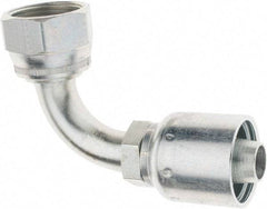 Parker - 1-5/16-12 Female JIC Steel Hydraulic Hose 90° Elbow - -12 Hose Size, 3/4" Hose Diam - Industrial Tool & Supply