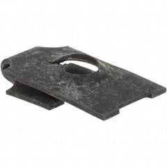 Value Collection - 1/4 Screw, 1/16 to 3/32" Thick, Spring Steel J Nut - 17/32" Center Edge - Industrial Tool & Supply
