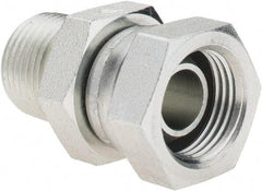 Parker - 3/8-18 Male NPTF Steel Hydraulic Hose Swivel - 6,000 psi, -6 Hose Size, 3/8" Hose Diam - Industrial Tool & Supply