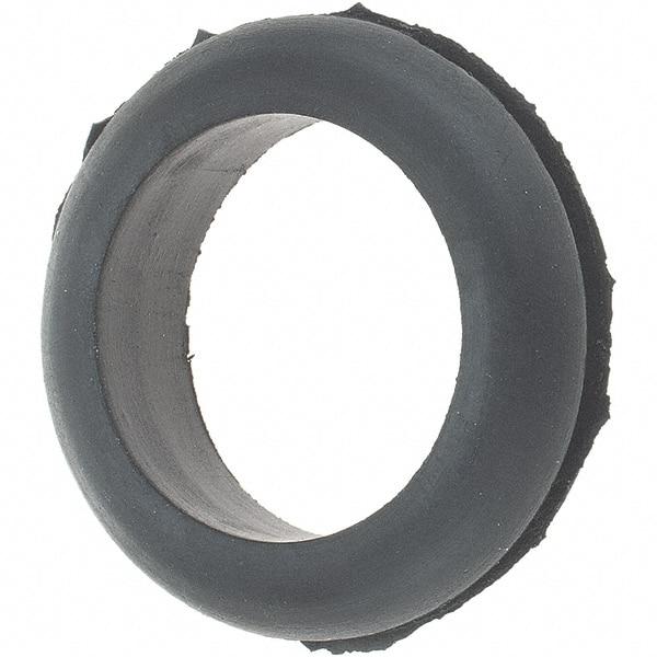 Value Collection - 1-1/8" OD, 1/4" Thick Grommet - Rubber, 15/16" Slot Diam x 1/16" Slot Width - Industrial Tool & Supply