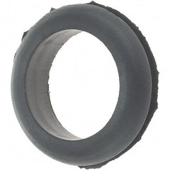 Value Collection - 1-1/8" OD, 1/4" Thick Grommet - Rubber, 15/16" Slot Diam x 1/16" Slot Width - Industrial Tool & Supply
