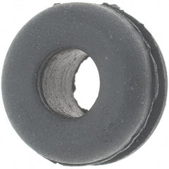 Value Collection - 3/8" OD, 3/16" Thick Grommet - Rubber, 1/4" Slot Diam x 1/16" Slot Width - Industrial Tool & Supply