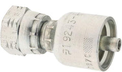 Parker - Female BSPP Steel Hydraulic Hose Swivel - -4 Hose Size, 1/4" Hose Diam - Industrial Tool & Supply