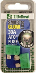 Value Collection - 30 Amp, Automotive Fuse - Green, Littlefuse ATO030 - Industrial Tool & Supply