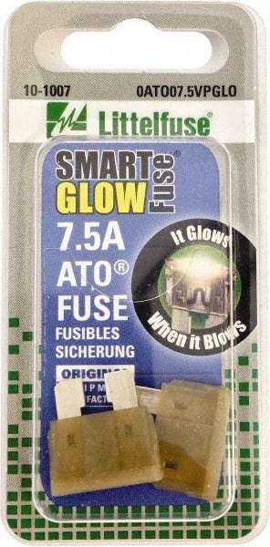 Value Collection - 7.5 Amp, Automotive Fuse - Brown, Littlefuse ATO07 - Industrial Tool & Supply