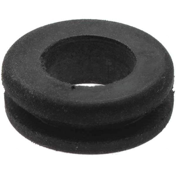 Value Collection - 5/8" OD, Grommet - Rubber, 13/32" Slot Diam x 1/16" Slot Width - Industrial Tool & Supply