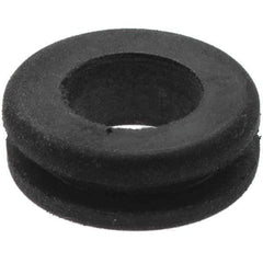 Value Collection - 5/8" OD, Grommet - Rubber, 13/32" Slot Diam x 1/16" Slot Width - Industrial Tool & Supply
