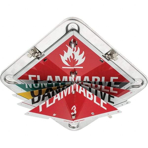 Value Collection - DOT Flip Placards Type: Split Back Number of Legends: 8 - Industrial Tool & Supply