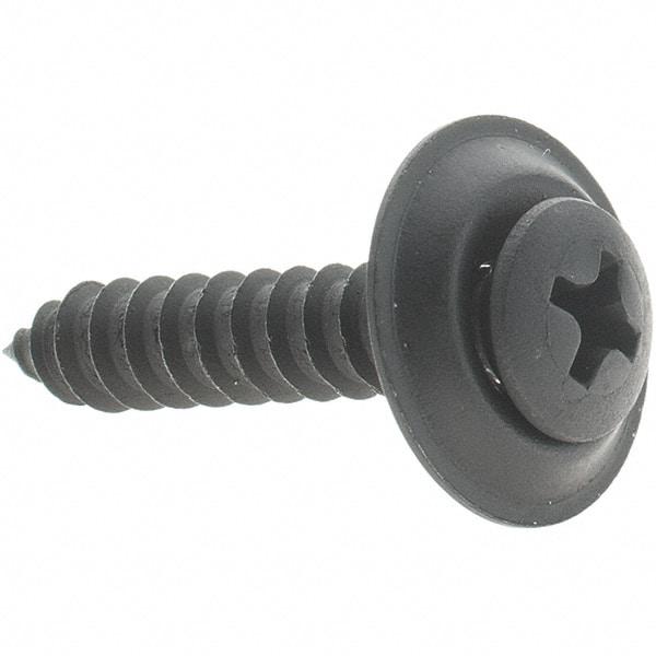 Value Collection - #10 Sems Oval Head Phillips Sheet Metal Screw - 1" Long - Industrial Tool & Supply