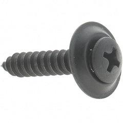 Value Collection - #10 Sems Oval Head Phillips Sheet Metal Screw - 1" Long - Industrial Tool & Supply