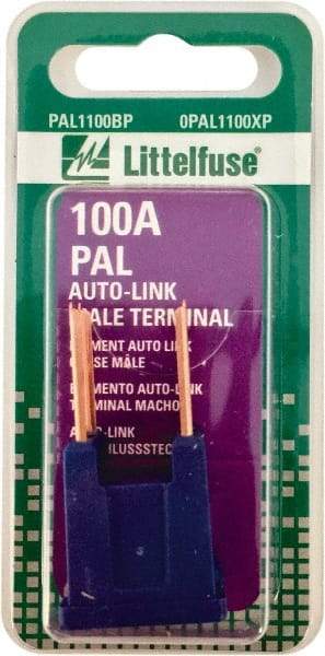 Value Collection - 100 Amp, Automotive Fuse - Blue, Littlefuse PAL1100X - Industrial Tool & Supply