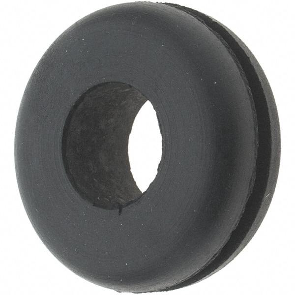 Value Collection - 7/8" OD, 5/16" Thick Grommet - Rubber, 5/8" Slot Diam x 1/16" Slot Width - Industrial Tool & Supply