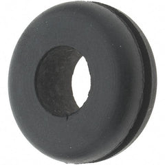 Value Collection - 7/8" OD, 5/16" Thick Grommet - Rubber, 5/8" Slot Diam x 1/16" Slot Width - Industrial Tool & Supply