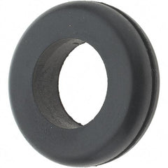 Value Collection - 1-5/8" OD, 7/16" Thick Grommet - Rubber, 1-1/4" Slot Diam x 1/16" Slot Width - Industrial Tool & Supply