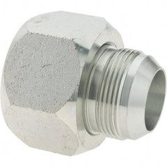 Parker - 1-1/2" Tube OD, 37° Steel Flared Tube Reducer - 1-1/2 x 1-1/4 Flare x Flare Ends - Industrial Tool & Supply
