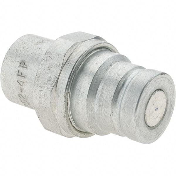 Parker - 1/4-18 NPSF Steel Hydraulic Hose Coupler - 5,000 psi, -4 Hose Size, 1/4" Hose Diam - Industrial Tool & Supply