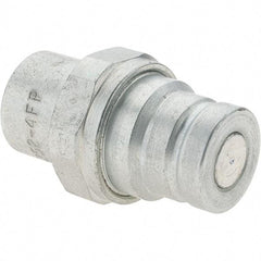 Parker - 1/4-18 NPSF Steel Hydraulic Hose Coupler - 5,000 psi, -4 Hose Size, 1/4" Hose Diam - Industrial Tool & Supply