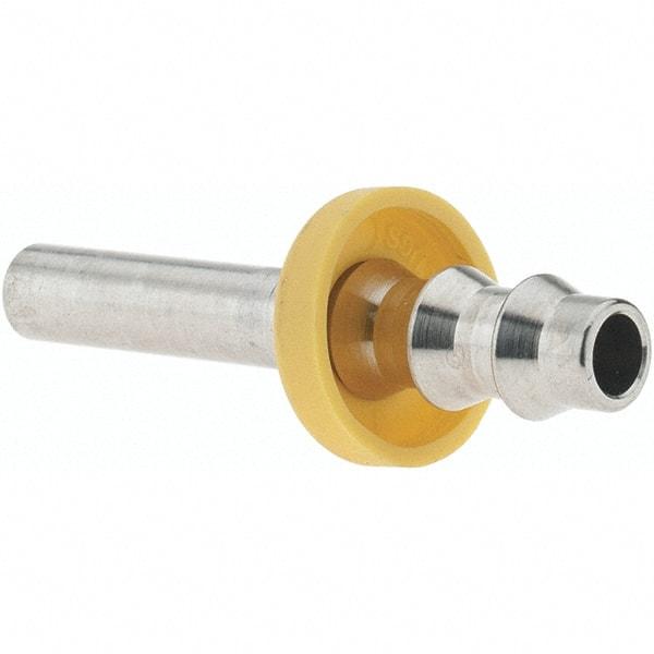 Parker - 1/4" ID Barbed Push On Male Fitting - Stainless Steel - Industrial Tool & Supply