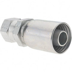 Parker - 7/8-14 Female JIC Steel Hydraulic Hose Female JIC 37° Swivel & Straight Fitting - -10 Hose Size, 5/8" Hose Diam - Industrial Tool & Supply