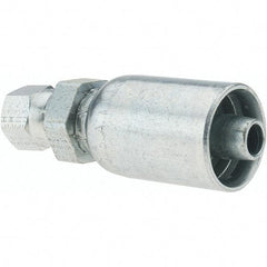 Parker - 7/16-20 Female JIC Steel Hydraulic Hose Female JIC 37° Swivel & Straight Fitting - -6 Hose Size, 3/8" Hose Diam - Industrial Tool & Supply