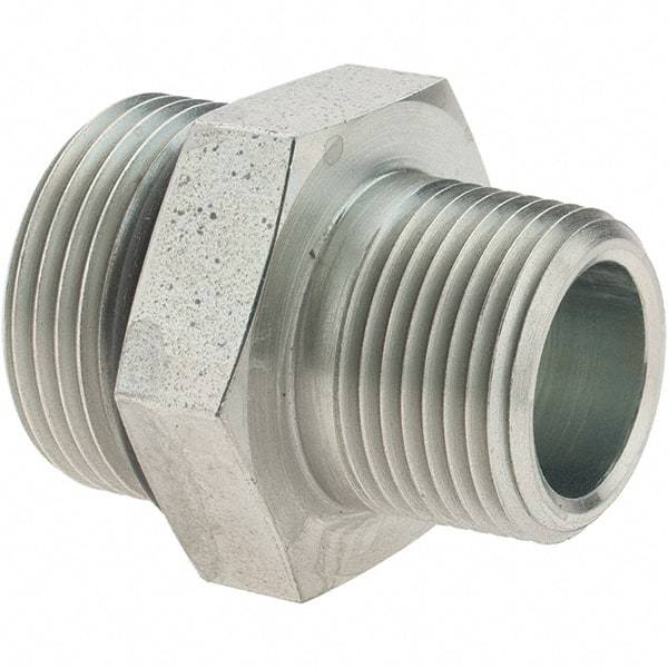 Parker - 1-5/16-12 SAE ORB Steel Hydraulic Hose Adapter - 4,500 psi, -16 Hose Size, 1" Hose Diam - Industrial Tool & Supply