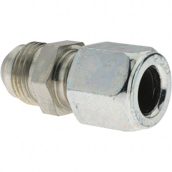 Parker - Metal Flareless Bite Tube 1/2" OD Union - Industrial Tool & Supply