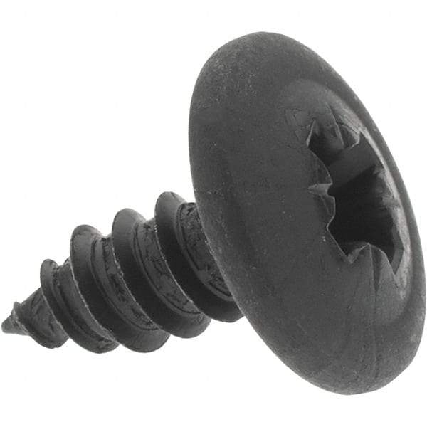 Made in USA - M4.2 Round Head Phillips Pozidriv Sheet Metal Screw - 10" Long - Industrial Tool & Supply