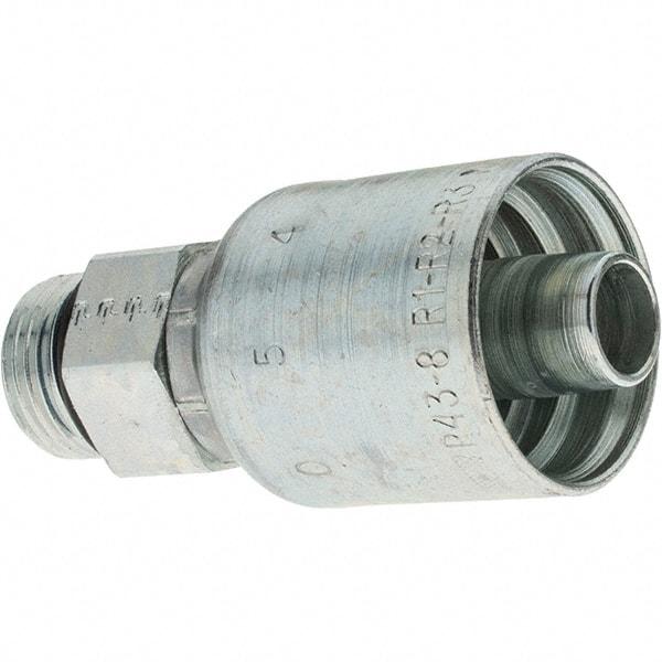 Parker - 1/2 Thread Hydraulic Hose Fitting - -8 Hose Size, 1/2" Hose Diam - Industrial Tool & Supply