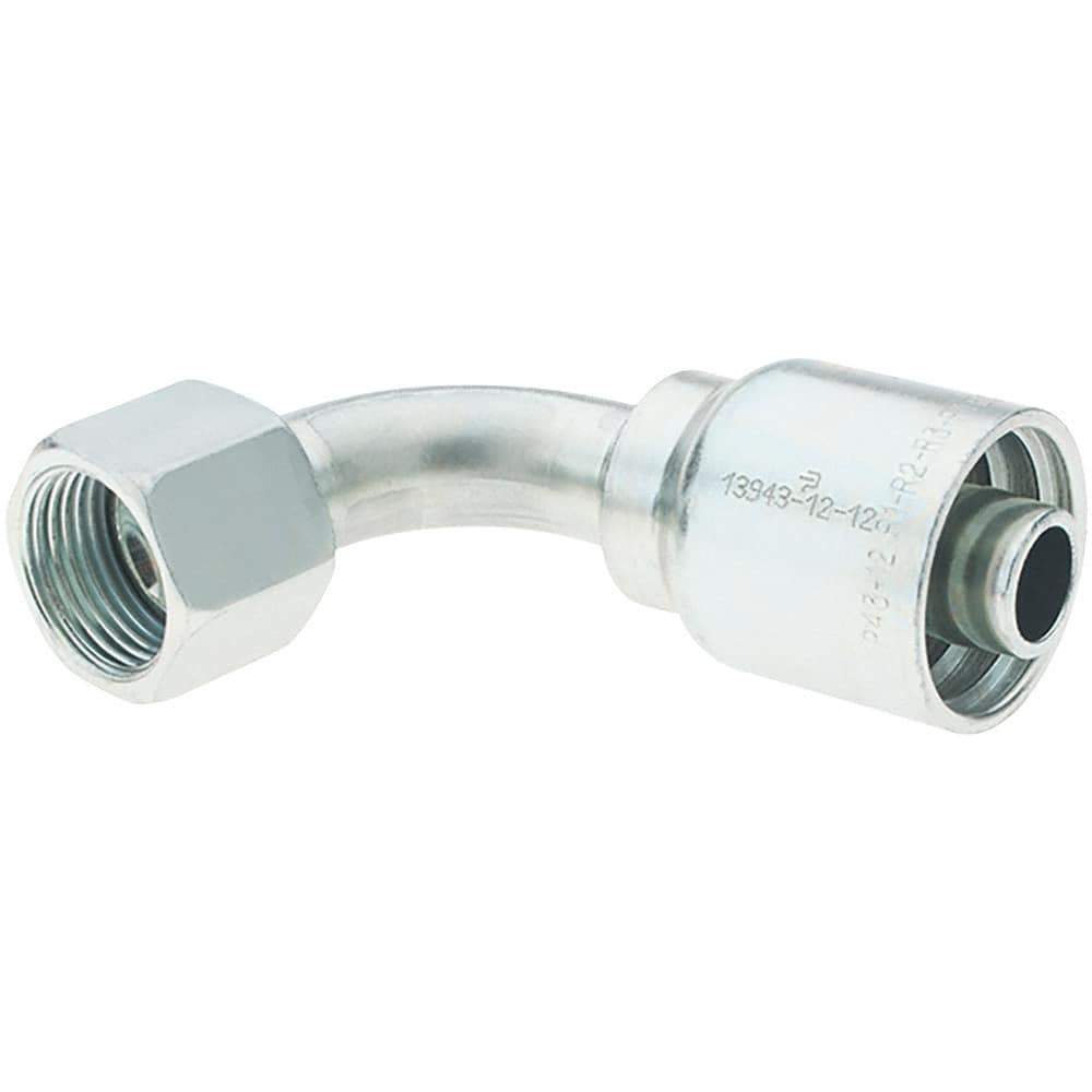 Parker - 3/4 Thread Hydraulic Hose Fitting - -12 Hose Size, 3/4" Hose Diam - Industrial Tool & Supply