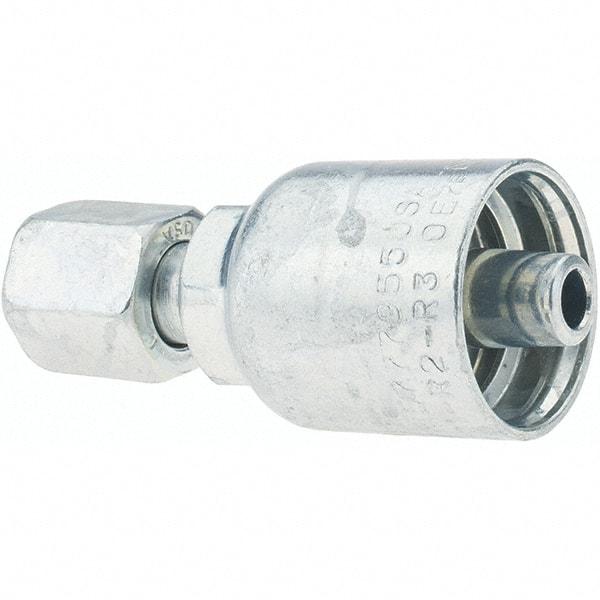 Parker - 9/16-18 Female JIC Hydraulic Hose Female JIC 37° Swivel & Straight Fitting - -6 Hose Size, 3/8" Hose Diam - Industrial Tool & Supply