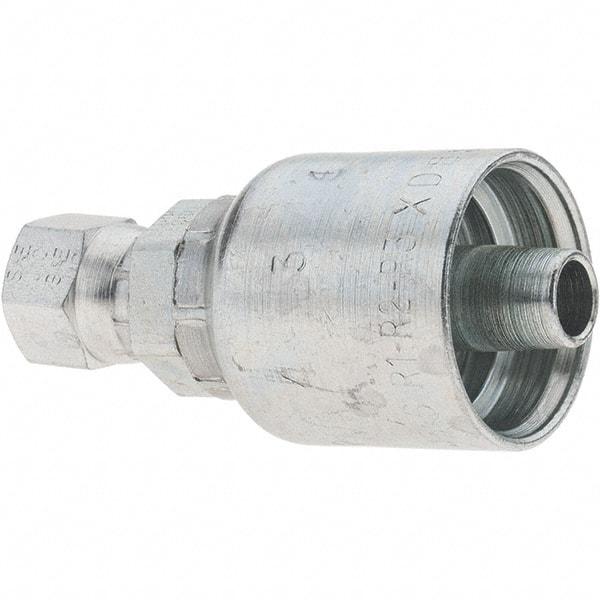 Parker - 1/4 Thread Hydraulic Hose Fitting - -6 Hose Size, 3/8" Hose Diam - Industrial Tool & Supply