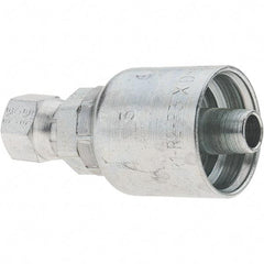 Parker - 1/4 Thread Hydraulic Hose Fitting - -6 Hose Size, 3/8" Hose Diam - Industrial Tool & Supply