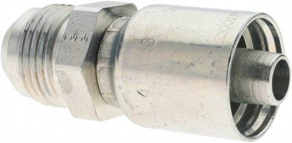 Parker - 1-1/16-12 Male SAE(JIC) Steel Hydraulic Hose Male SAE 37° JIC Rigid Fitting - -8 Hose Size, 1/2" Hose Diam - Industrial Tool & Supply