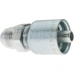 Parker - 3/4-16 Male JIC Hydraulic Hose Male SAE 37° JIC Rigid Fitting - -6 Hose Size, 3/8" Hose Diam - Industrial Tool & Supply