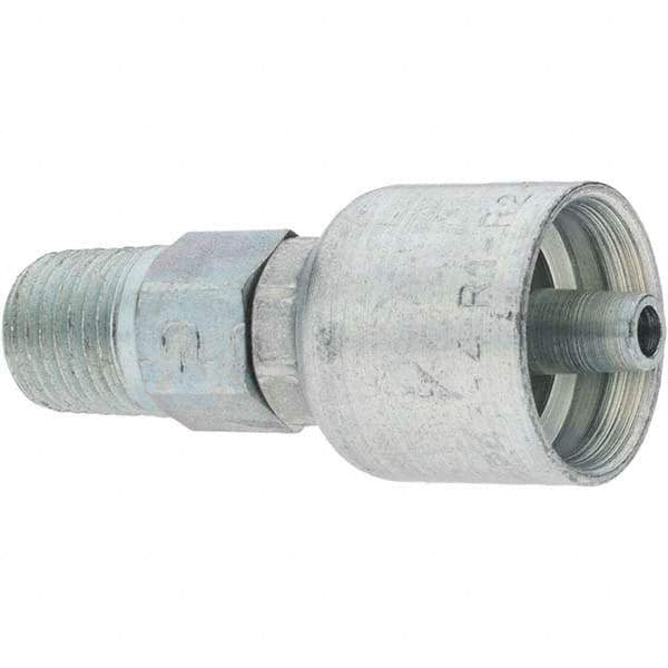 Parker - 1/4 Thread Hydraulic Hose Fitting - -4 Hose Size, 1/4" Hose Diam - Industrial Tool & Supply