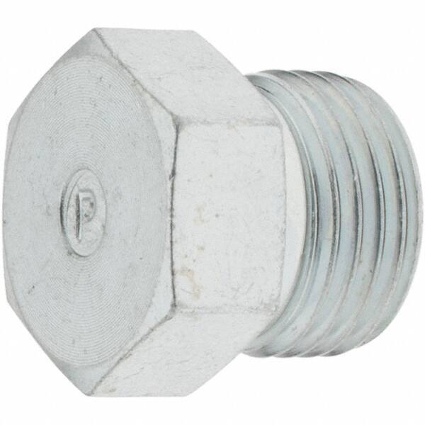 Parker - Seal-Lok Steel Hydraulic Hose Pipe Plug - 9,200 psi, -6 Hose Size, 3/8" Hose Diam - Industrial Tool & Supply