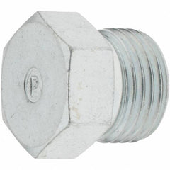 Parker - Seal-Lok Steel Hydraulic Hose Pipe Plug - 9,200 psi, -6 Hose Size, 3/8" Hose Diam - Industrial Tool & Supply