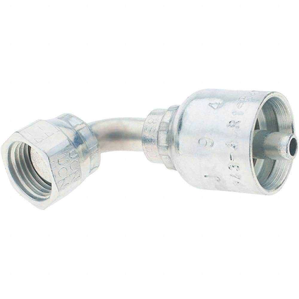 Parker - 1/4 Thread Hydraulic Hose Fitting - -4 Hose Size, 1/4" Hose Diam - Industrial Tool & Supply