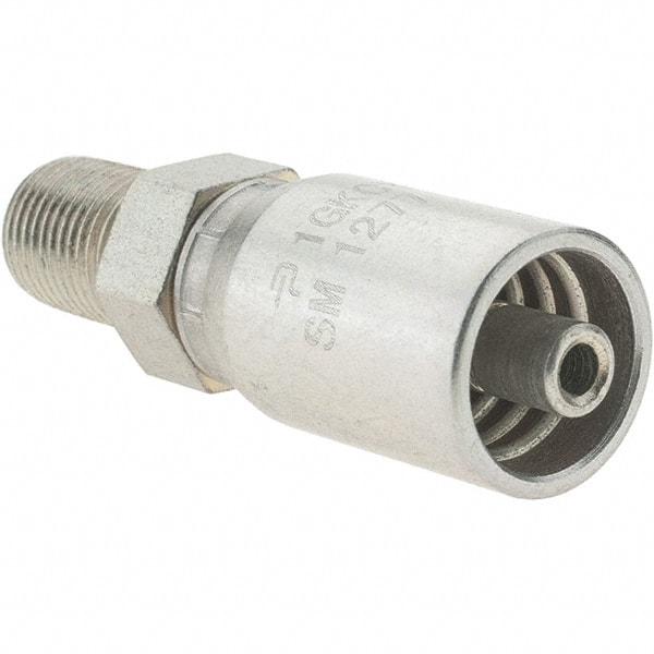 Parker - 1/8-27 NPSM Steel Hydraulic Hose Nut - Industrial Tool & Supply