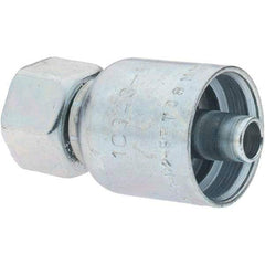 Parker - Female Metric Steel Hydraulic Hose Swivel - -6 Hose Size, 3/8" Hose Diam - Industrial Tool & Supply