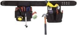 CLC - 29 to 46" Waist Apron - 20 Pocket, Black, Polyester - Industrial Tool & Supply