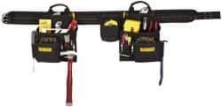 DeWALT - 29 to 46" Waist Apron - 16 Pocket, Black, Polyester - Industrial Tool & Supply
