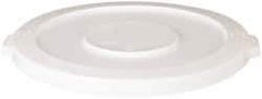 PRO-SOURCE - Round Lid for Use with 10 Gal Round Trash Cans - White, Plastic, For Huskee Trash Cans - Industrial Tool & Supply